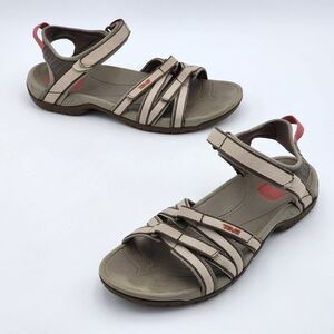 Teva Tirra Strappy Outdoor Sandals Taupe Gray Brown Women's Size 10.5